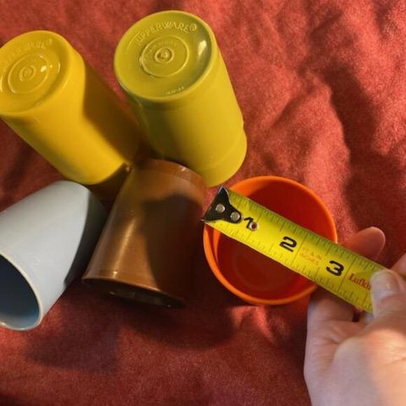 Five Tupperware cups ~ Vintage - Picture 8 of 14